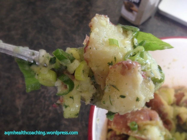 German Potato Salad - Light, tangy and crunchy!