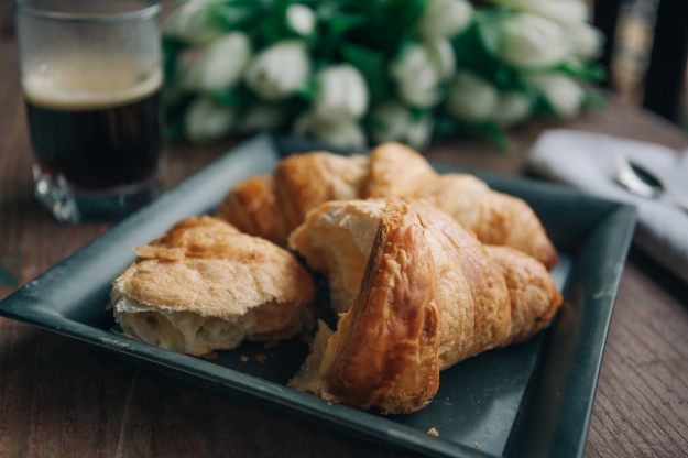 This croissant is not "bad" and you are not "bad" if you eat it. It's just food and eating one of them is not going to alter your body in a significant way. You can enjoy it freely.